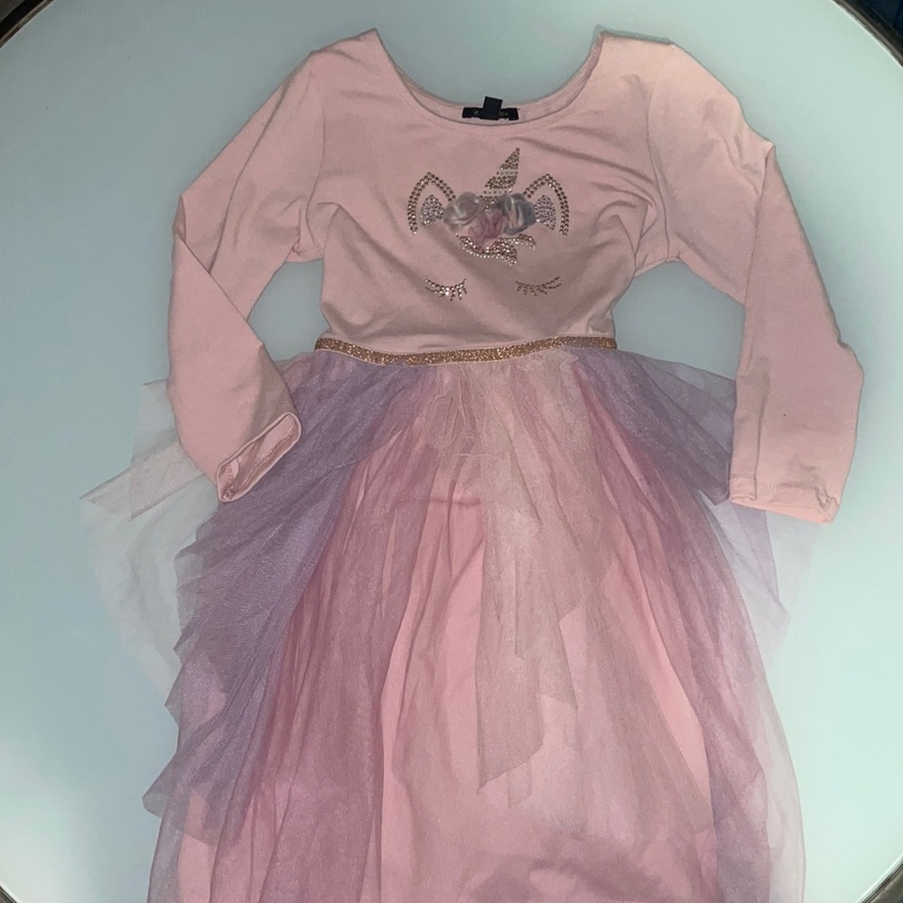 Pastel colored unicorn dress